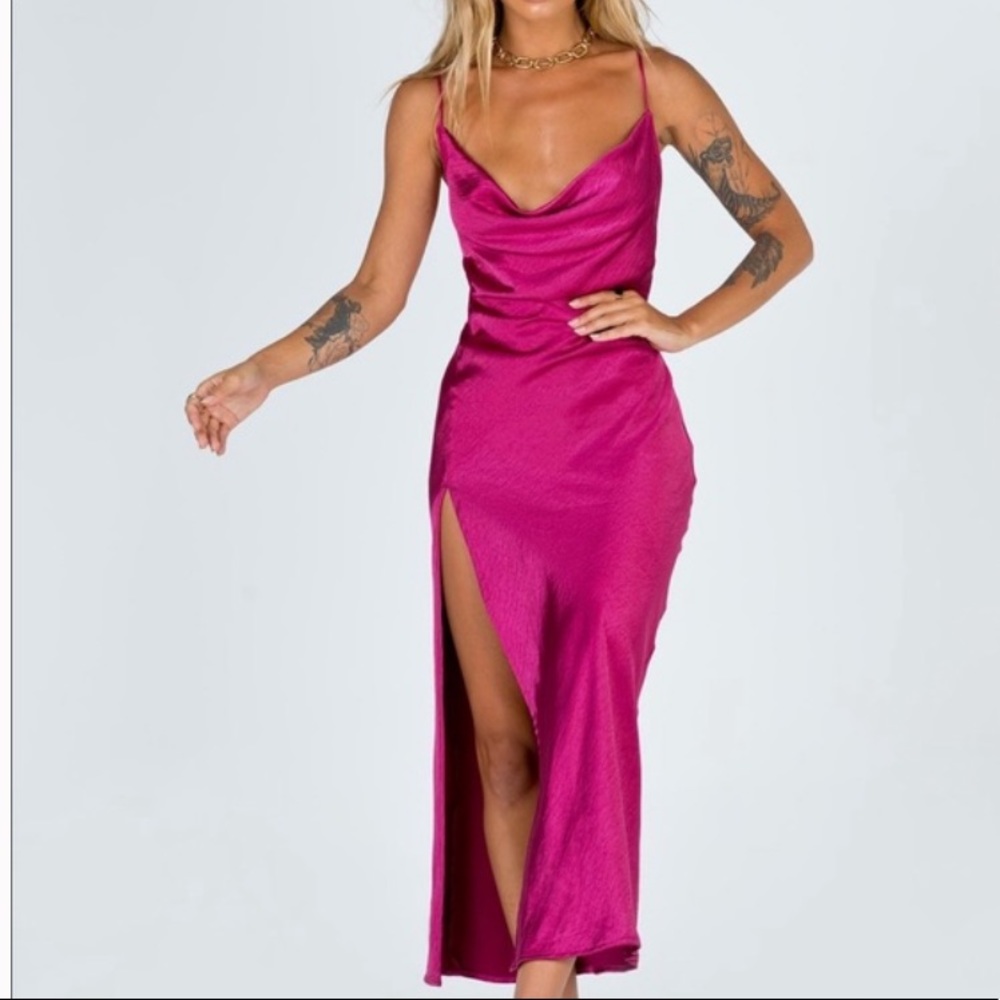Lioness, Princess Polly Magenta Long Dress